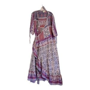 Darn Good Yarn Zaria sari wrap dress